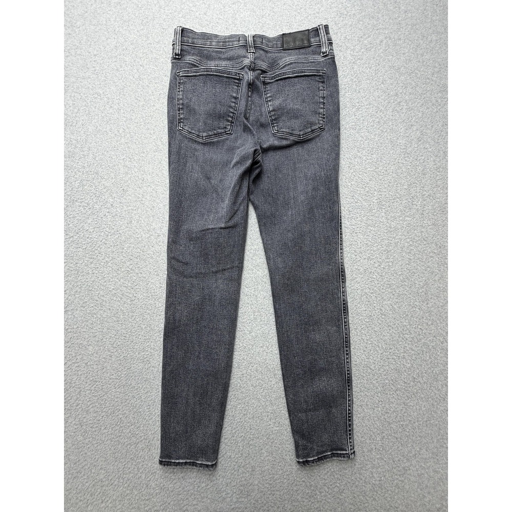 Madewell 10 High Rise Skinny Crop Jeans Womens 28 Gray Charcoal Wash Denim - Picture 9 of 10